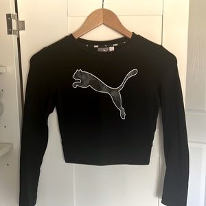 PUMA Long Sleeve Cropped Tee Size XS